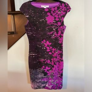Wisp bodycon dress size 4 purple abs black colors from stitch fix